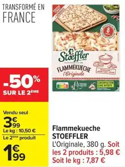 Carrefour Flammekueche stoeffler offre