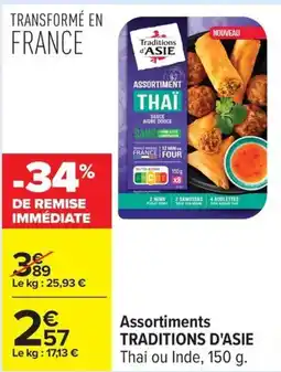 Carrefour Assortiments traditions d'asie offre