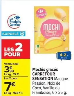 Carrefour Mochis glacés carrefour sensation offre