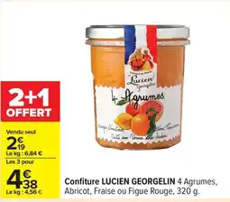 Carrefour Confiture lucien georgelin offre