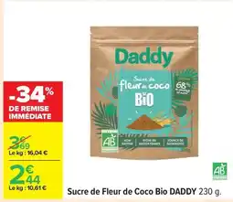 Carrefour Sucre de fleur de coco bio daddy offre