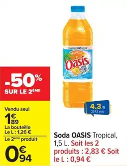 Carrefour Soda oasis offre