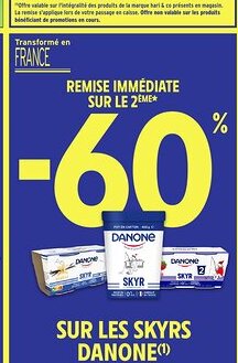 Intermarché Hyper DANONE Sur les skyr offre