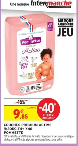 Intermarché Hyper POMMETTE Couches premium active offre