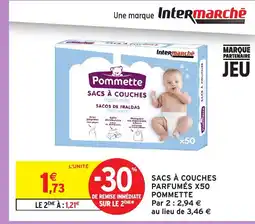 Intermarché Hyper POMMETTE Sacs à couches parfumés x50 offre