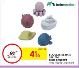 Intermarché Hyper BEBE CONFORT 5 jouets de bain splitto offre