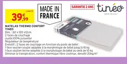 Intermarché Hyper TINEO Matelas thermo confort offre