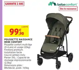 Intermarché Hyper BEBE CONFORT Poussette naissance offre