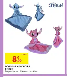 Intermarché Hyper Doudous mouchoirs stitch offre