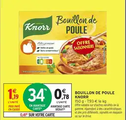 Intermarché Hyper KNORR Bouillon de poule offre