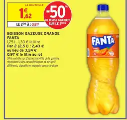 Intermarché Hyper FANTA Boisson gazeuse orange offre