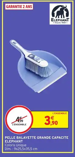 Intermarché Hyper ELEPHANT Pelle balayette grande capacite offre