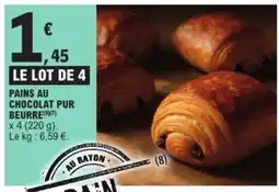 E.Leclerc Express Pains au chocolat pur beurre offre