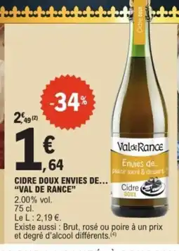 E.Leclerc Express VAL DE RANCECidre doux envies de offre