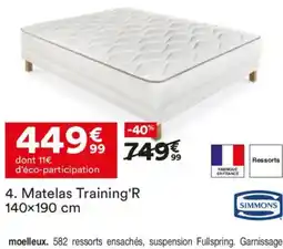 BUT SIMMONS Matelas Training'R offre