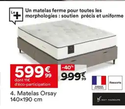 BUT N. NUIT FAUBOURG Matelas Orsay offre