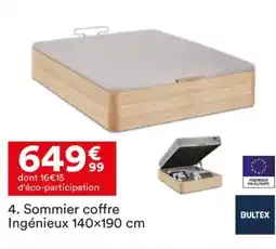 BUT BULTEX Sommier coffre Ingénieux offre