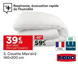 BUT DODO Couette Max'air2 offre