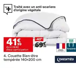 BUT DREAMÉA Couette Bien-être tempérée offre