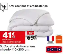 BUT DODO Couette Anti-acariens chaude offre