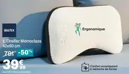 BUT BULTEX Oreiller Mémoclass offre