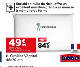 BUT DODO Oreiller Végétal offre