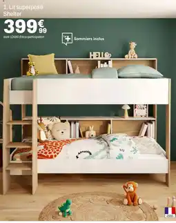 BUT Lit superposé Shelter offre