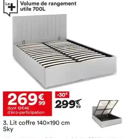 BUT Lit coffre Sky offre