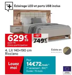 BUT Lit Ricciano offre