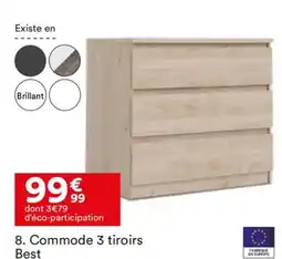 BUT Commode 3 tiroirs Best offre