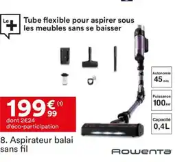 BUT ROWENTA Aspirateur balai sans fil offre