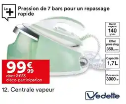 BUT VEDETTE Centrale vapeur offre