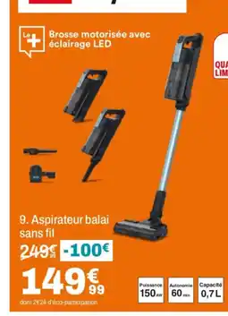 BUT Aspirateur balai sans fil offre