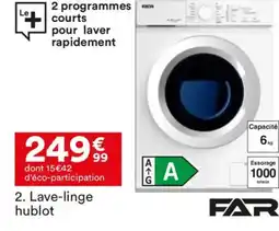 BUT FAR Lave-linge hublot offre