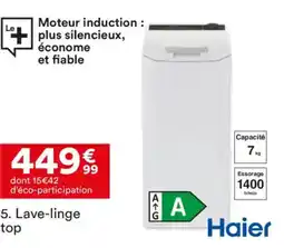 BUT HAIER Lave-linge top offre