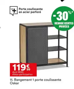 BUT Rangement 1 porte coulissante Oskar offre