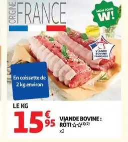 Auchan Supermarché Viande bovine: rôti offre