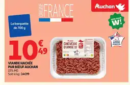 Auchan Supermarché AUCHAN Viande hachée pur bœuf offre