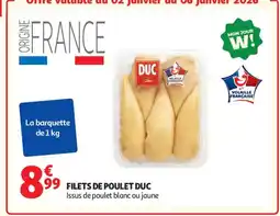 Auchan Supermarché DUC filets de poulet offre