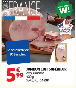Auchan Supermarché Jambon cuit supérieur offre