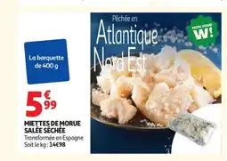 Auchan Supermarché Miettes de morue salée séchée offre