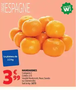 Auchan Supermarché Mandarines offre
