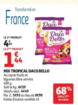 Auchan Supermarché DACO BELLO Mix tropical offre
