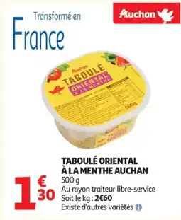 Auchan Supermarché AUCHAN Taboulé oriental à la menthe offre