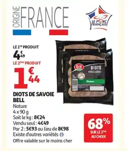 Auchan Supermarché BELL Diots de savoie offre