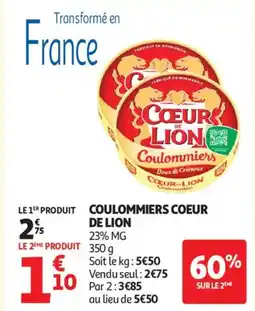 Auchan Supermarché COEUR DE LION Coulommiers offre