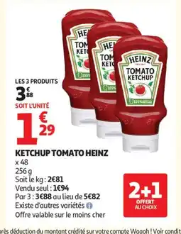 Auchan Supermarché HEINZ Ketchup tomato offre