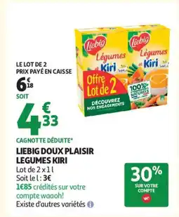 Auchan Supermarché LIEBIG Doux plaisir legumes kiri offre