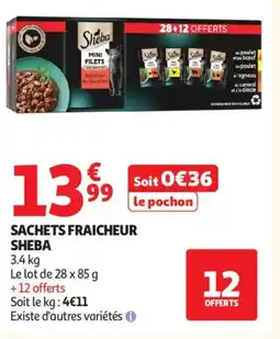 Auchan Supermarché SHEBA Sachets fraicheur offre