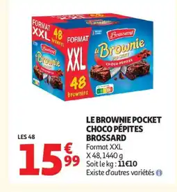 Auchan Supermarché BROSSARD Le brownie pocket choco pépites offre